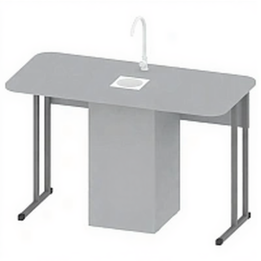 Стол лабораторный с мойкой нерегулируемый ПР-ТР-61