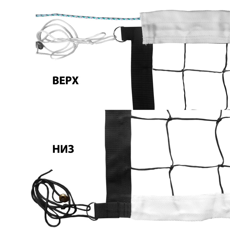Сетка волейбольная №8 кевларовый трос