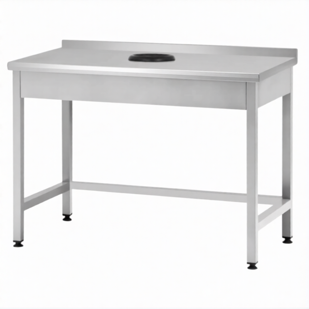 Стол производственный СПРп - 860х1000х600 «Profi Ral», сбор отходов, борт (полка-обвязка)