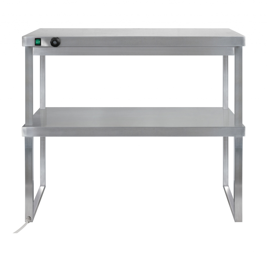 Полка настольная 2-х ярусная комбинированная Luxstahl ПНТК2 15/3