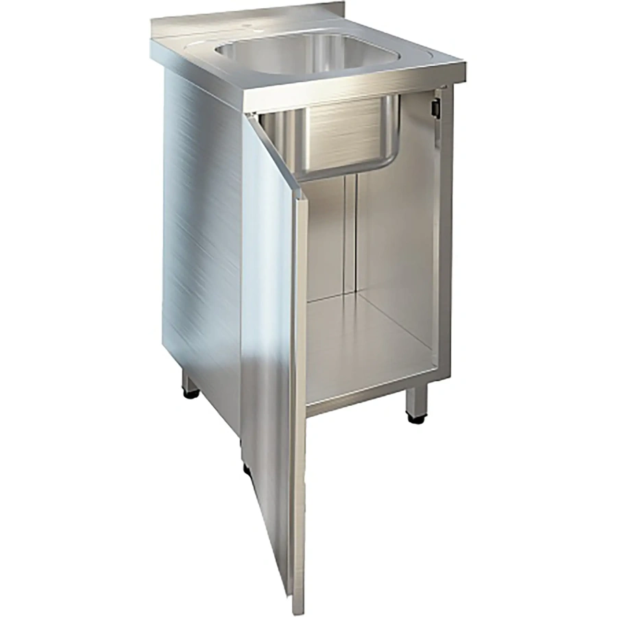 Ванна моечная односекционная цельнотянутая с бортом закрытая ВМЦЗ-1/6/7-Б