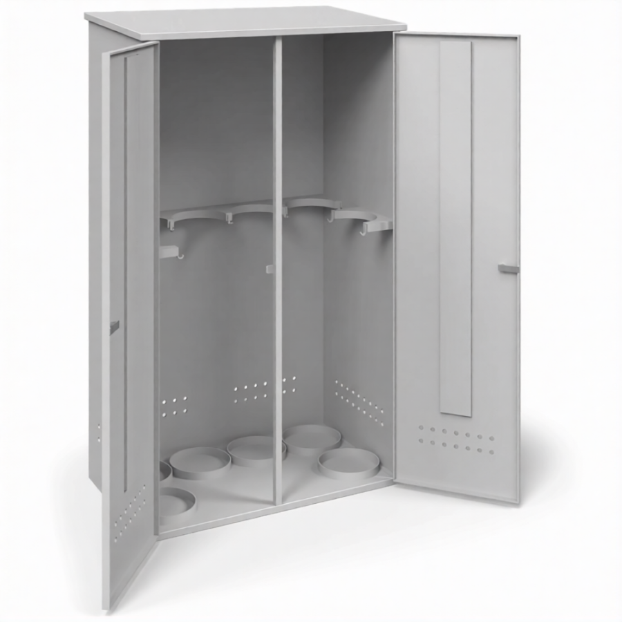 Шкаф для 6-ти газовых баллонов ШГБК-010 усиленный (1800х1040х600)