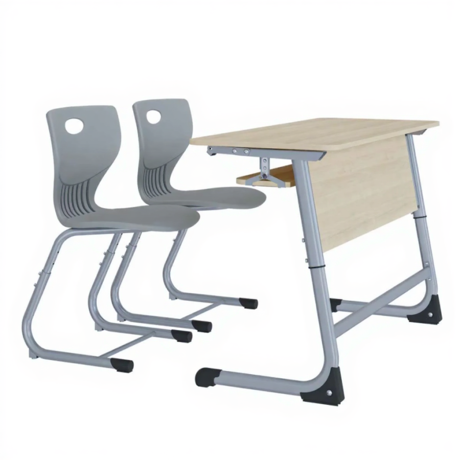 Парта 2М Smart с полкой (ЛДСП)