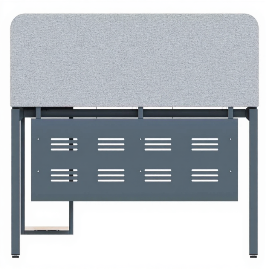 Офисный стол «СМАРТ» подстолье «П» профиль 40x40 Перегородка/перф экран/подвес/кабель канал столешница 16 мм