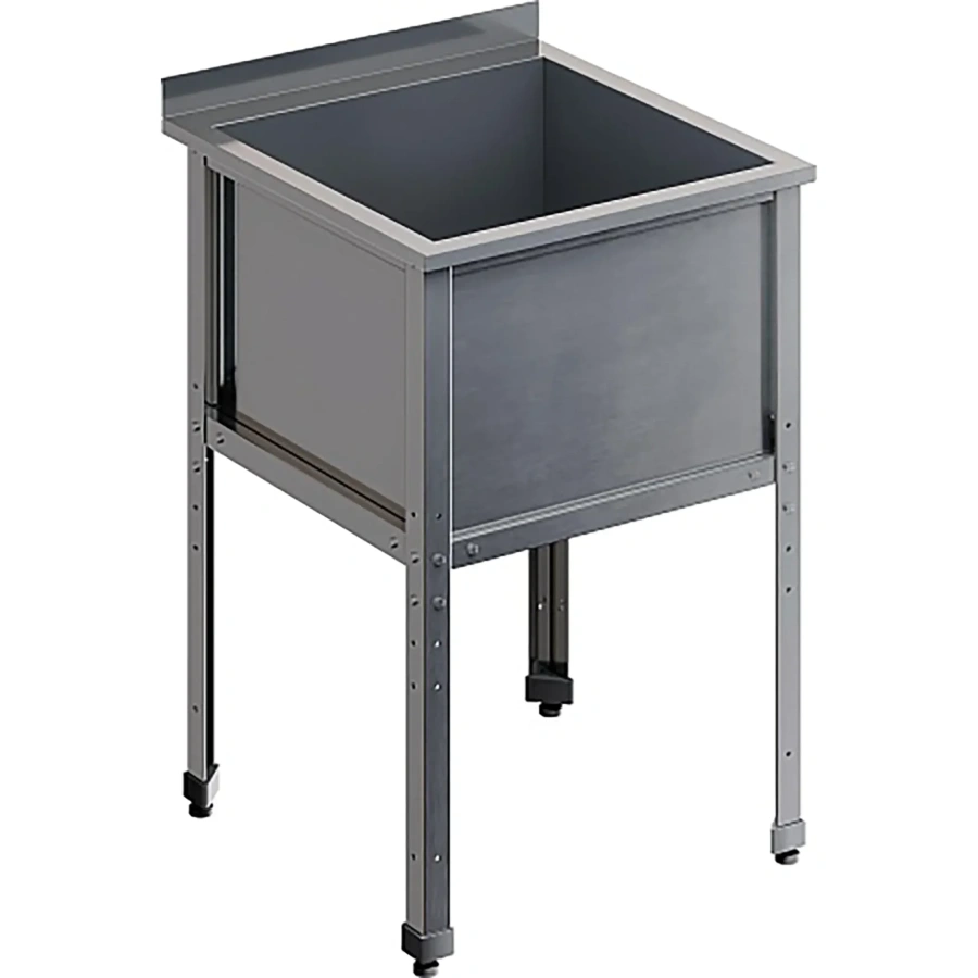 Ванна моечная односекционная с бортом ВМС-1/7-Б-ЭК