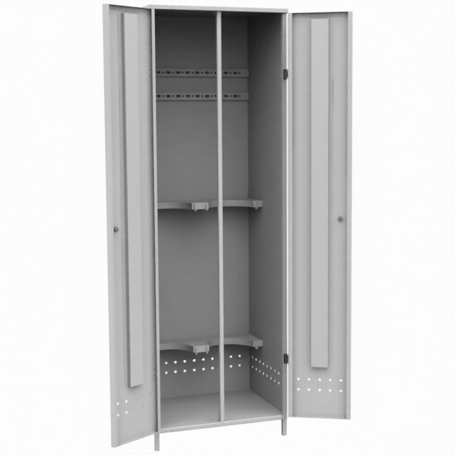 Шкаф для 2-х газовых баллонов ШГБК-021 на ножках усиленный