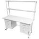 Стол лабораторный с надстройкой СЛн 16.007 (белый)