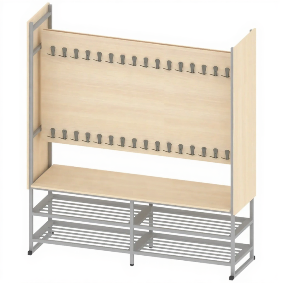 Вешалка школьная на 64 места ГР-ШП-7