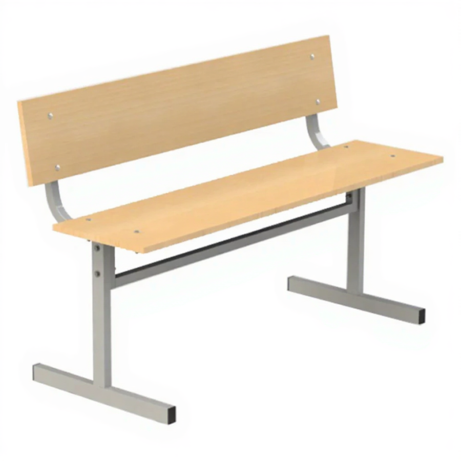 Скамья с ЛДСП (со спинкой)